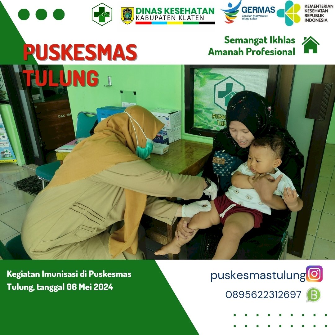 Kegiatan Imunisasi Bayi dan Balita di Puskesmas Tulung